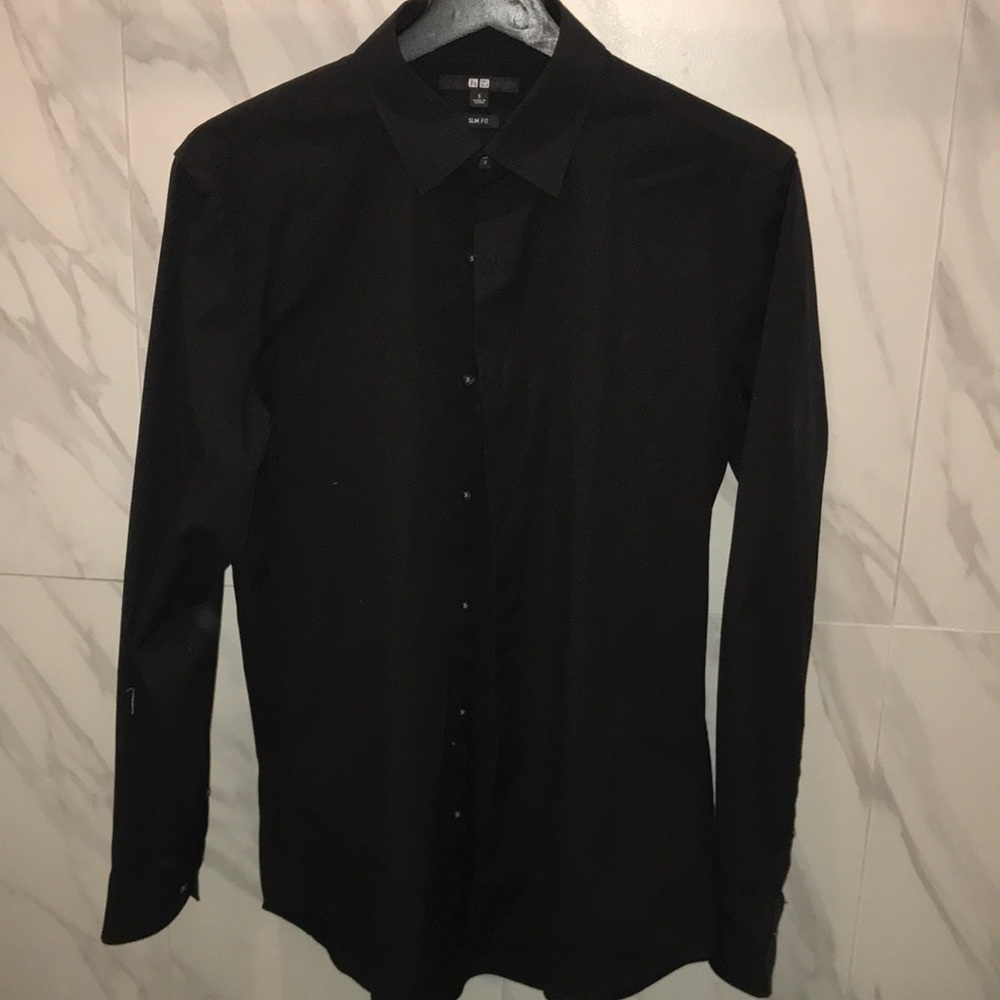 Black Long Sleeve Button Down